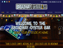 Tablet Screenshot of broadwayoysterbar.com